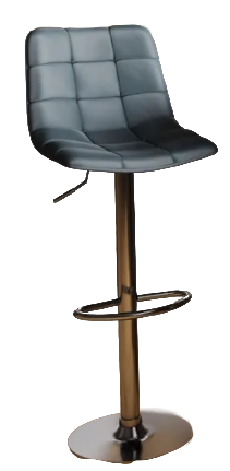 Стул барный BC-100 (каркас хром тк.серый/ Velvet HLR-20)