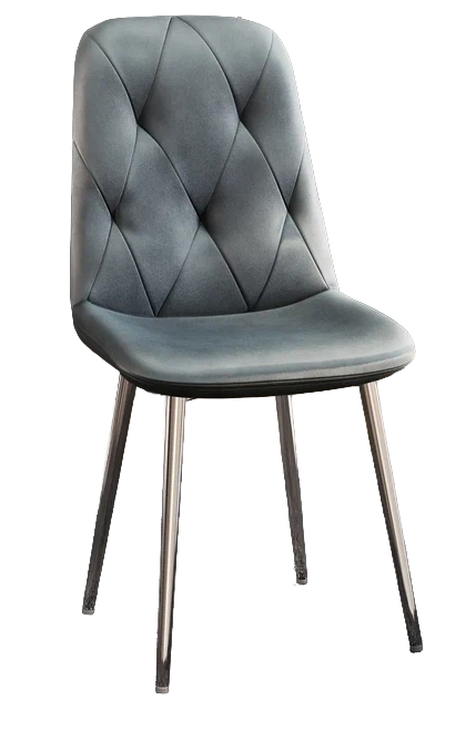Стул DC-2103 (каркас хром тк.серый/ Velvet HLR-20)