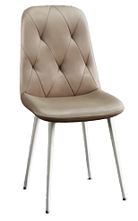 Стул DC-2103 (каркас белый тк.Капучино/ Velvet HLR-7) Стул DC-2103 (каркас белый тк.Капучино/ Velvet HLR-7)